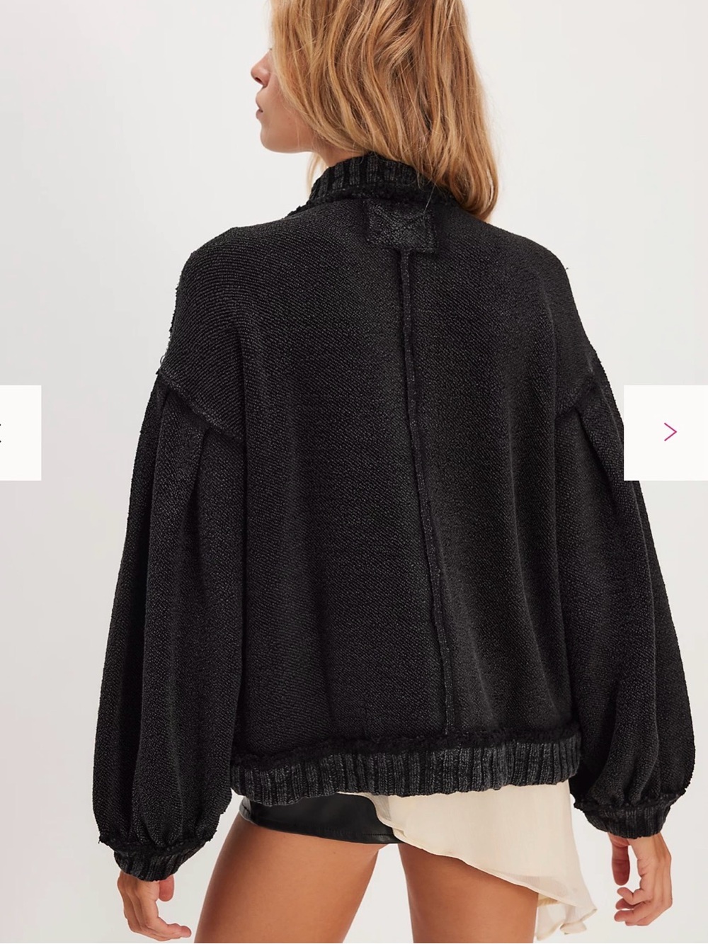 NWT Women’s We The Free Cute In This Cardi by Free People BLACK size XS - Picture 2 of 8